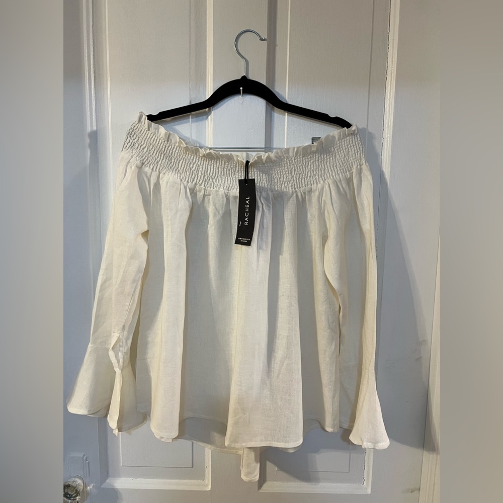 RACHAEL NWT LINEN TOP